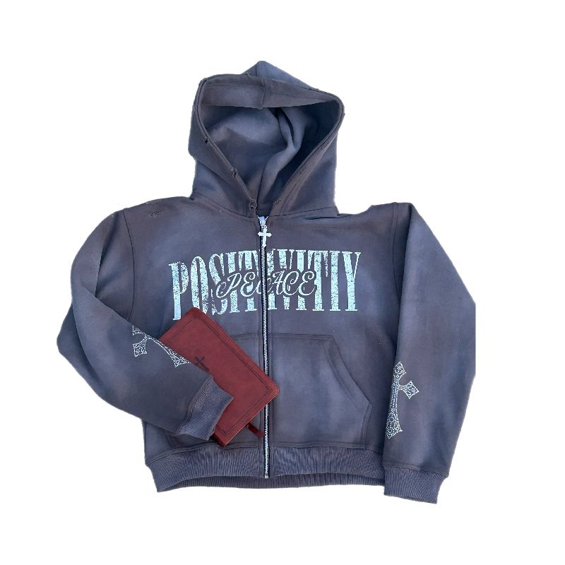 "Peace And Positivity Zip Up"
