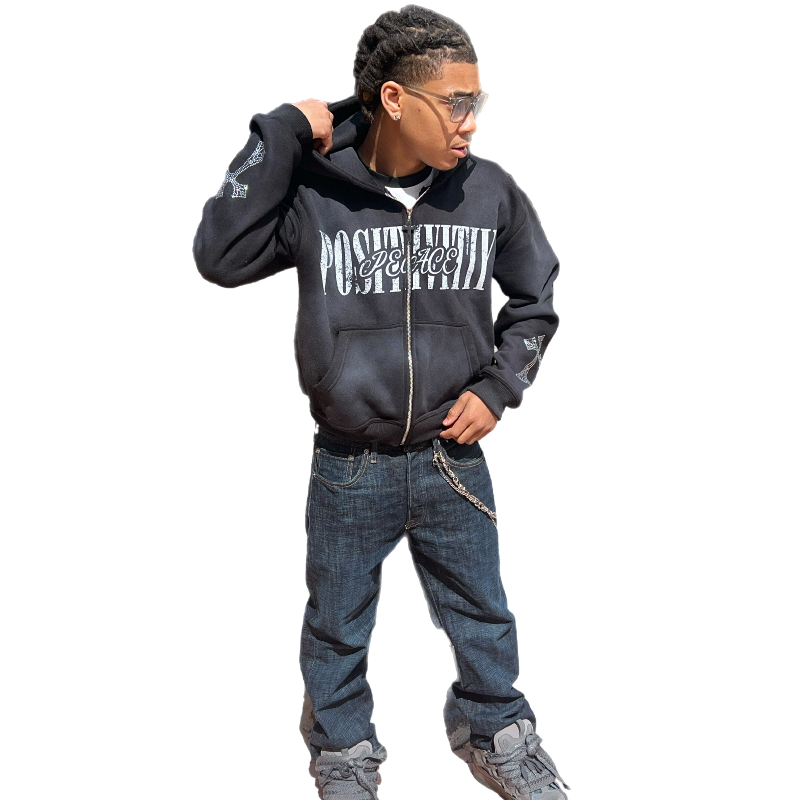 "Peace And Positivity Zip up"