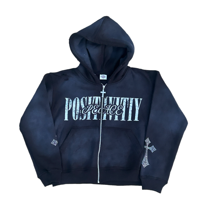"Peace And Positivity Zip up"